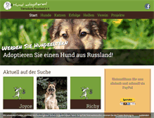 Tablet Screenshot of hund-adoptieren.de